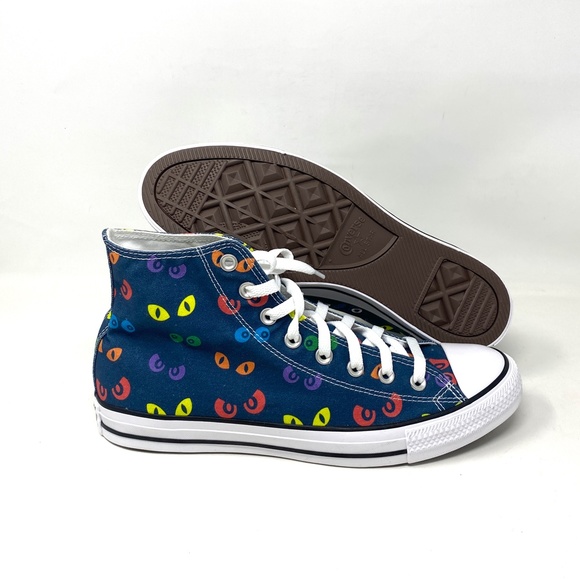 Converse CTAS Hi Spooky Blue High Top Men’s Canvas Sneakers Size Skate A02380C - Picture 3 of 9